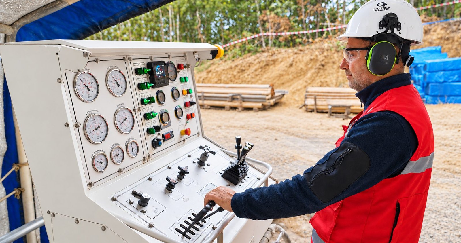 Field photograph showing technical work